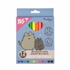Фломастери, 12 кольорів, на водній основі Pusheen 650581 Yes