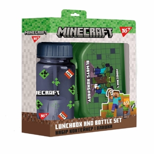 Набір подарунковий 2 премети: ланчбокс та пляшечка для води Minecraft 450144 Yes