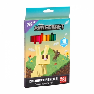 Карандаши цветные, 18 цветов Minecraft Spring 290773 Yes