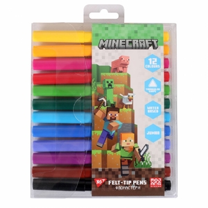Фломастеры, 12 цветов, на водной основе Minecraft 650590 Yes