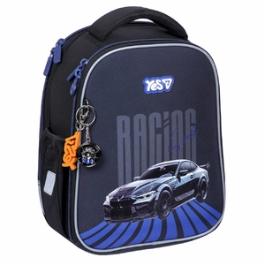 Рюкзак шкільний каркасний Racing Speed H-100S Yes, ортопедична спинка, анатомічні S-подібні лямки, посилене дно, світлоповертальні елементи