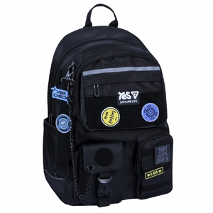 Рюкзак шкільний Vibe TS-43L Yes, ущільнена анатомічна спинка, S-подібні лямки, нагрудний ремінь, світловідбиваючі елементи