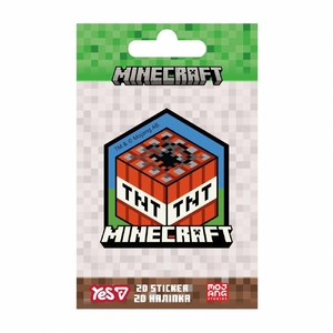2D наліпка пластикова Minecraft TNT 708508 Yes