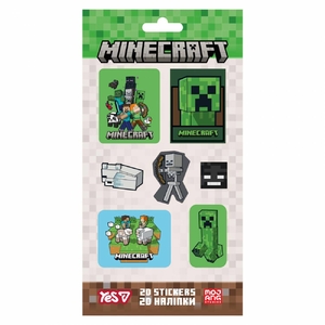 Набір 2D наліпок пластикових, 7 шт на аркуші Minecraft Heroes 708530 Yes