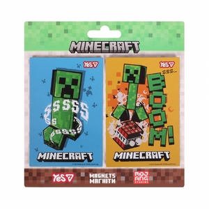 Магніт для дошки, розмір 6х9 см, 2 шт в наборі Minecraft Boom 708553 Yes