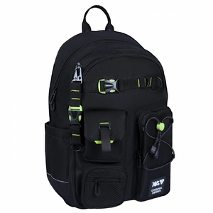 Рюкзак шкільний Just Black TS-43L Yes, ущільнена анатомічна спинка, анатомічні S-подібні лямки, нагрудний ремінь, світловідбиваючі елементи