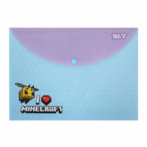 Папка-конверт А4, на кнопке Minecraft Spring 492337 Yes