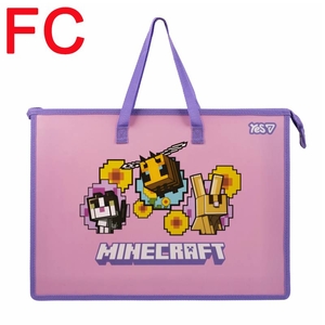 Папка-портфель FC (26х35х3 см), на молнии Minecraft Bees 492358 Yes