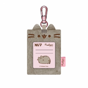 Бейдж меховой вертикальный, 9х12 см, с карабином Pusheen Toy 708760 Yes