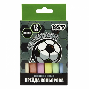 Крейда кольорова, 7 кольорів (12 шт) Football 400563 Yes