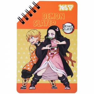 Блокнот 9,5х14,5 см, 60 сторінок в лінію, обкладинка картон твердий Demon Slayer Heroes 152230 Yes