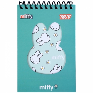 Блокнот 10х15 см, 60 страниц в клетку, обложка картон мягкий с вырубкой Miffy: Flowers 152249 Yes