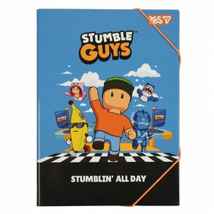 Папка для уроков труда А4, на резинках Stumble Guys 500253 Yes