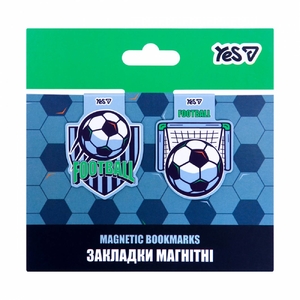 Закладки магнитные, 2 шт в наборе Football 708798 Yes
