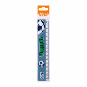 Лінійка пластикова, 15 см Football 370710 Yes
