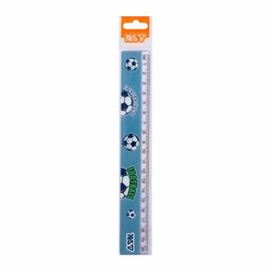 Лінійка пластикова, 20 см Football 370712 Yes