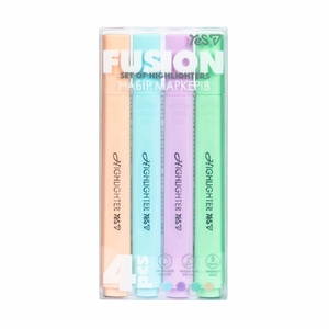 Набір текстових маркерів, 4 кольори Fusion 391136 Yes