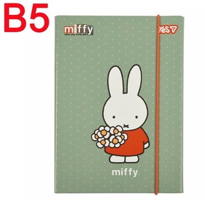 Папка для тетрадей картонная В5, на резинке Miffy Spring flowers 500256 Yes