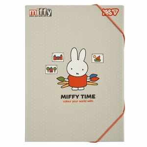Папка для уроков труда А4, на резинках Miffy 500257 Yes