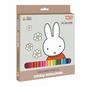 Олівці кольорові, 24 кольори Miffy 290793 Yes