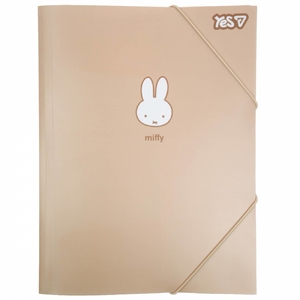 Папка А4, на гумках, з розширенням, бежева Miffy 492407 Yes