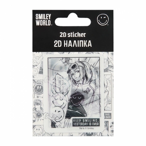 2D наклейка пластиковая Smiley World 708877 Yes