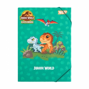 Папка для зошитів картонна А4, на гумці Jurassic World.Kids 500259 Yes