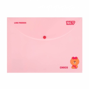 Папка-конверт А4, на кнопці Line Friends Choco 492463 Yes
