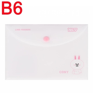 Папка-конверт В6, на кнопке Line Friends 492466 Yes