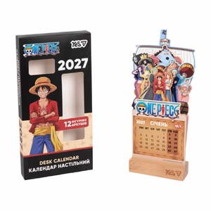Календар настільний на підставці 2027 рік, 12,5х27,5 см One Piece 270283 Yes