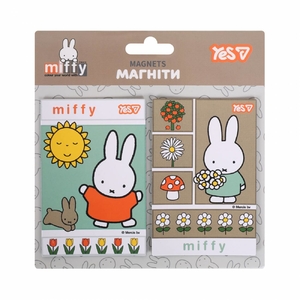 Магнит для доски, размер 6х9 см, 2 шт в наборе Miffy Flowers 708566 Yes
