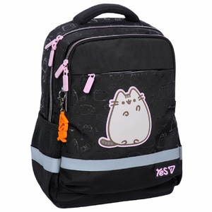 Рюкзак школьный My Pusheen S-52S Yes, эргономичная ортопедическая спинка, система крепления лямок, светоотражающие элементы