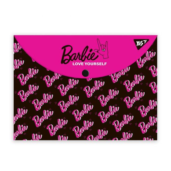 Папка-конверт А4, на кнопке Barbie 492002 Yes