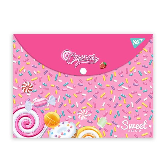 Папка-конверт А4, на кнопке Sweet Cream 492015 Yes