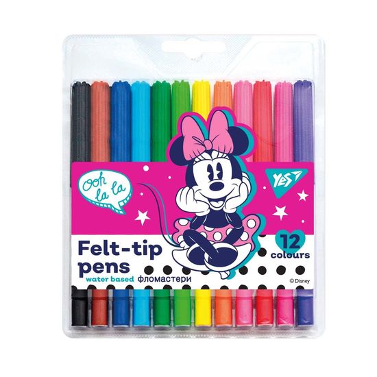 Фломастеры 12 цветов, на водной основе Minnie Mouse 650475 Yes Фломастеры 12 цветов, на водной основе Minnie Mouse 650475 Yes
