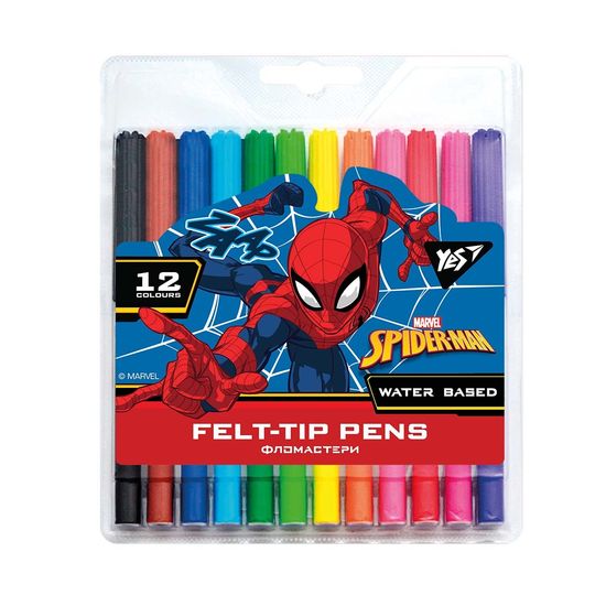 Фломастеры 12 цветов, на водной основе Marvel.Spiderman 650478 Yes Фломастеры 12 цветов, на водной основе Marvel.Spiderman 650478 Yes