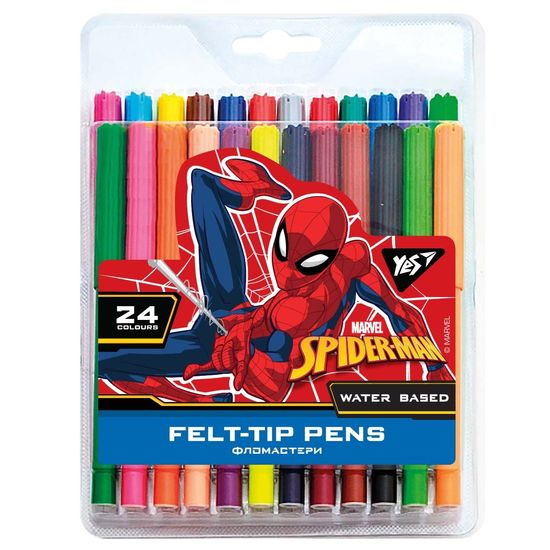 Фломастеры 24 цвета, на водной основе Marvel.Spiderman 650509 Yes Фломастеры 24 цвета, на водной основе Marvel.Spiderman 650509 Yes