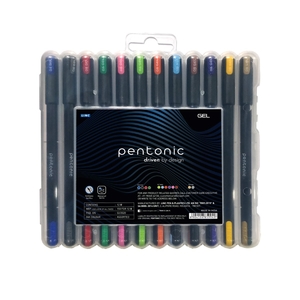 Набір гелевих ручок 12 кольорів 0,6 мм Pentonic 411959 Linc
