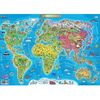 Детская карта мира, формат А2, размер 42х59,4 см