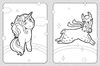 Розмальовка А4, 12 сторінок, м'яка обкладинка Світ поні, лам та єдинорогів, серія Розмальовка для найменших