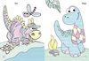 Водна розмальовка В5, 8 сторінок Динозаврики, серія Веселі кольори