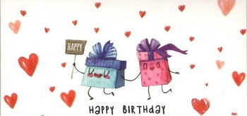 Листівка вітальна Happy Birthday