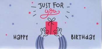 Листівка вітальна Just for you