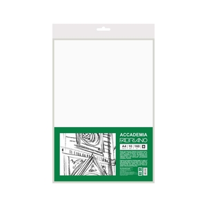 Папір для рисунку А4, 10 аркушів, щільність 160 г/м2, у пакеті Accademia 4823098531906 Fabriano