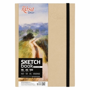 Скетчбук А5, 96 аркушів, білий папір, 100 г/м2 4823098506515 ROSA Studio