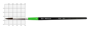 Кисточка художественная №5 пони, круглая с короткой ручкой, серия 612 4823086700208 ROSA Studio