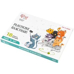 Пластилін, 18 кольорів, 288 г Cats 4823098541608 ROSA Kids