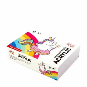 Набір акрилових фарб, 12 кольорів по 10 мл Unicorn 4823098531005 ROSA START