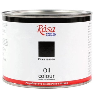 Краска масляная, сажа газовая (517), 490 мл 4823098532095 ROSA Studio