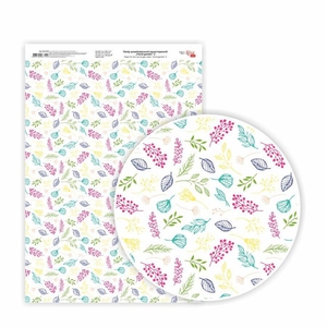 Бумага дизайнерская глянцевая 21х29,7 см, плотность 250 г/м2, микс Floral garden 2 4823100087124 ROSA TALENT